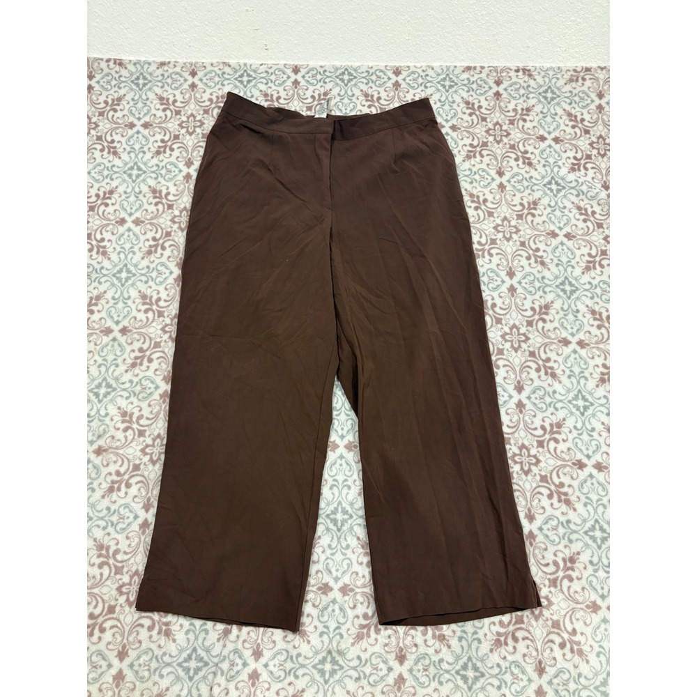 Sag Harbor Stretch Brown Dress Pants Size 14 Straight Leg T63132KM